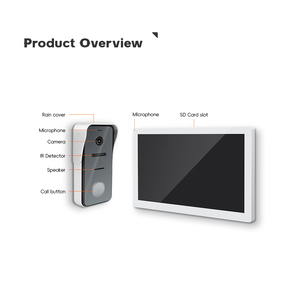 TCP/IP Video Home Intercom Tür Telefon Einfache Installation Hausgemachte 10,1 "Video Türklingel Kamera Tür Intercom System für Villa - Product Image 3