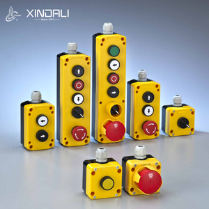 Xdl75 công nghiệp push button chuyển hộp với e-stop, <span class=keywords><strong>Crane</strong></span> hoist Nâng Nền tảng điều khiển mặt dây chuyền trạm 2 đến 8 cách - Product Image 1