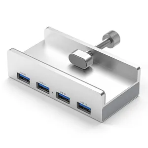 Aluminium Typ C 4 Port <span class=keywords><strong>USB</strong></span> 3.0 <span class=keywords><strong>HUB</strong></span> Telefonhalter SD TF <span class=keywords><strong>USB</strong></span>-Speicherkartenleser DC Power Adapter Splitter mehrfaches Erweiterungsdock