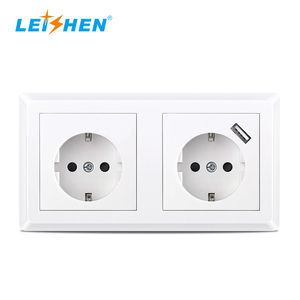 เต้ารับติดผนังมาตรฐาน EU พร้อมพอร์ต USB-A + ชนิด-C 5V/3.4A ปลั๊กไฟมาตรฐาน RoHS - Product Image 5