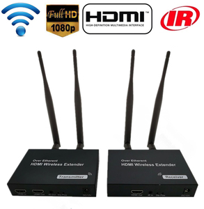 200M HDMI兼容扩展器无线WiFi AV发送器音频视频发送器接收器2.4G/5G 1080P本地环路，带IR - Product Image 2