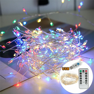 3M 6M Copper Wire <strong>LED</strong> <strong>Light</strong> <strong>String</strong> Fairy Table Garland <strong>Light</strong> <strong>String</strong> 8 <strong>Function</strong> for Christmas Wedding Party Home Garden Decor - Product Image 1