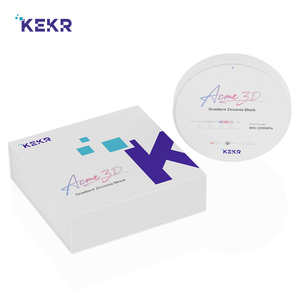 Acme 3D đa lớp CAD cam phòng thí nghiệm nha khoa siêu mờ 98mm chuyển tiếp độ dố<span class=keywords><strong>c</strong></span> tự nhiên tốt nhất kekr Zirconia khối đĩa - Product Image 6