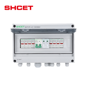 メーカーSHCET 4 in 1 out 4 input 2 out 1000VDC HA IP65プラスチック防水配電ソーラーDCpvコンバイナーボックス4ストリング - Product Image 4