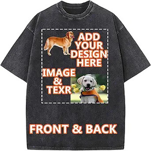 Custom Logo 230g Cotton T-Shirt for <strong>Men</strong> Cross-Border US <strong>Size</strong> Washed Old Printed Short Sleeve T-Shirt Blank Design Plus <strong>Size</strong> - Product Image 5