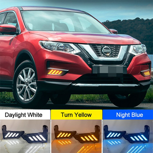 ไฟตัดหมอกสำหรับ Nissan Rogue X-Trail X Trail 2017 - 2022 LED ไฟตัดหมอกใช้ตอนกลางวันพร้อมสัญญาณเลี้ยว12V - Product Image 2