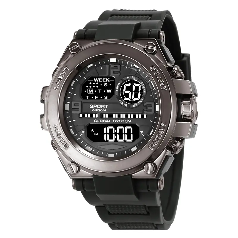 All'ingrosso SPUNKY SOUL W23681 cronografo Reloj moda cinturino in plastica alpinismo luminoso LED orologio digitale impermeabile da uomo