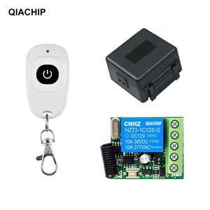 433MHz Drahtloser Fernbedienung schalter DC 12V 10A 1CH Relais modul Empfänger am AUS Fernbedienung für Gate-LED-Glühbirne DIY - Product Image 1