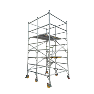 Andamio de aleación de aluminio de escalada simple inclinado de doble ancho - Product Image 1