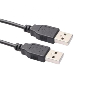 Двойной USB Компьютерный кабель-удлинитель 0,5 м 1,2 м USB 2,0 типа «Папа-папа» A входящий Штекер кабель Hi-Speed 480 Мбит/с черный кабели для передачи данных - Product Image 1