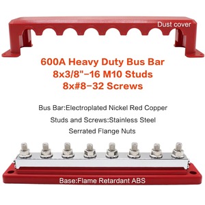 600 a 48v <span class=keywords><strong>dc</strong></span> <span class=keywords><strong>busbar</strong></span> הפצת כוח בלוק 12 v (m10) 8 חתיכים & בלוק סוללה שלילית עבור משאית RV רכב ימי