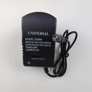 Adaptador de corriente para ordenador portátil multifuncional ajustable Salida de CC de seis velocidades 3V 4,5 V 6V 7,5 V 9V 12V Enchufe de interruptor de alimentación de corriente - Product Image 4