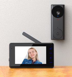 Timbre Visual inalámbrico con sistema de intercomunicación de vídeo inteligente recién llegado con pantalla táctil para uso doméstico timbre doméstico - Product Image 1