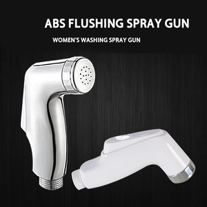 Kolay kurulum duvara montaj banyo Shattaf bide sprey er bide sprey Set tuvalet eki krom plastik itme yıkama el tuvalet Jet - Product Image 5