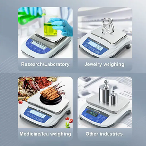 Balanzas analíticas farmacéuticas de alta precisión certificadas ISO/GMP Analizador de humedad de precisión de 0,1g Soluciones de pesaje de laboratorio LCD - Product Image 6
