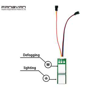 Gran oferta, 12V, 5A, 60W, CCT, Control de luz LED, espejo de baño, atenuación táctil, doble toque, desempañador, interruptor de Sensor táctil capacitivo - Product Image 4