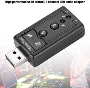 Micrófono/altavoz USB 2,0, sonido envolvente, adaptador de tarjeta de sonido de Audio 3D de 7,1 canales para PC o portátil - Product Image 6