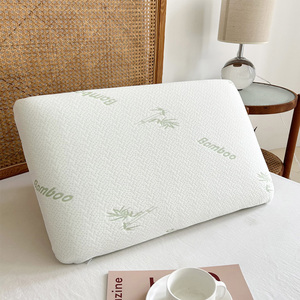 Vua Kích Thước 40*70Cm Bánh Mì Hình Dạng Mềm Thoải Mái Khách Sạn Bộ Nhớ Bọt Gối Cho Ngủ Trắng Có Thể Giặt Tre Mô Hình Cổ Gối - Product Image 1