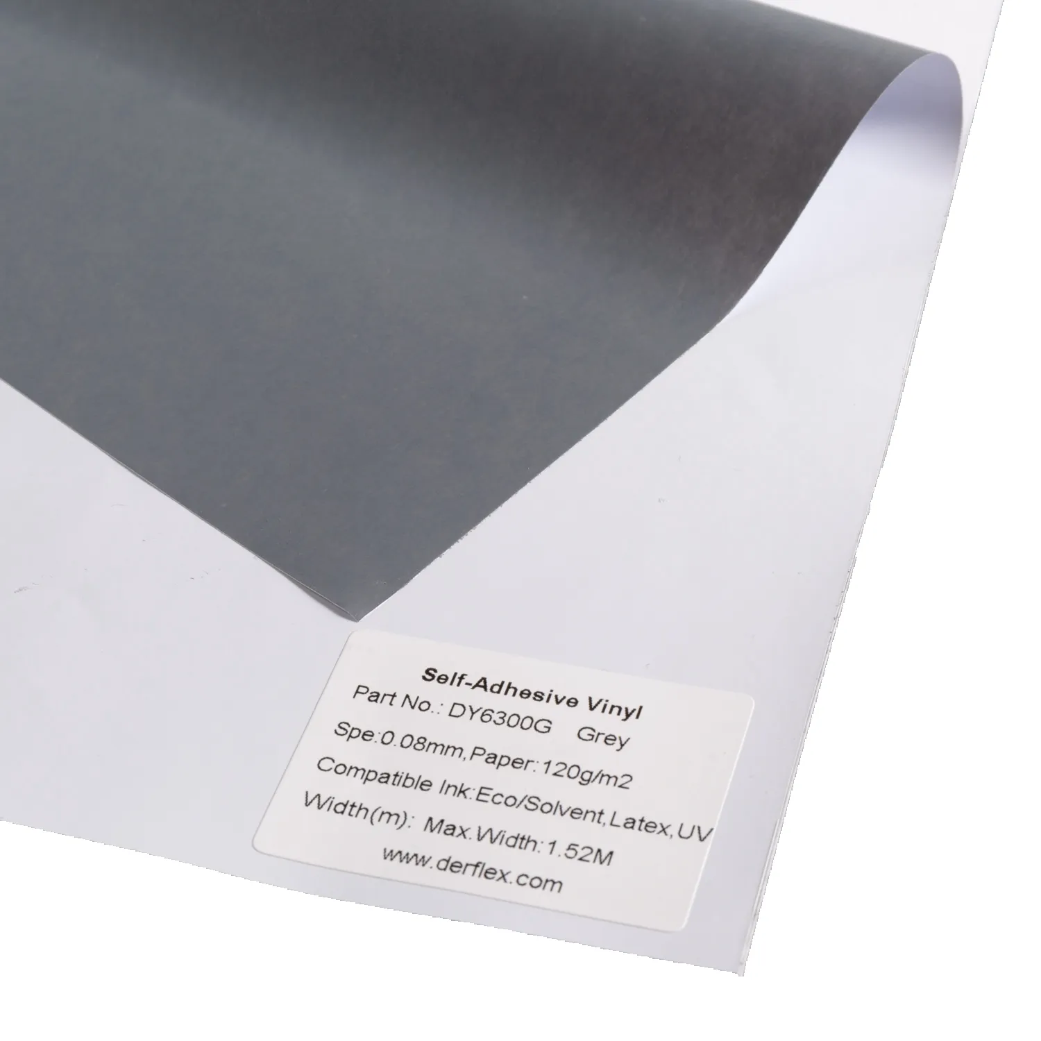 Letrero de vinilo para revestimiento de pared, material gráfico de alta adherencia, Blanco/negro