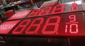24-дюймовый цифровой дизельный зеленый 888910 электронный табло дисплей, наружные 7-сегментные знаки для изменения цен на АЗС, СВЕТОДИОДНЫЙ знак - Product Image 4