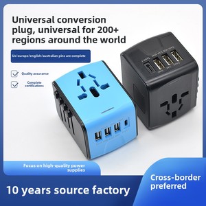 US EU UK Power <strong>Adapter</strong> Travel Charger Multi-Function USB Type-C QC3.0 PD Functions 65W 15W <strong>Output</strong> Power for <strong>Multiple</strong> Countries - Product Image 5