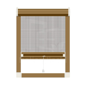 Telaio in alluminio schermato maglie finestre Anti-zanzara insetto verso il basso finestre scorrevoli zanzariera retrattile zanzariera - Product Image 5