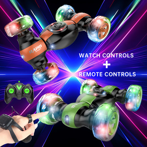 Multifunctional LED Light RC Stunt Mini Remote Control Car <strong>Watch</strong> Toys 360 Degree <strong>Drifting</strong> for Kids 2.4GHz Frequency - Product Image 4