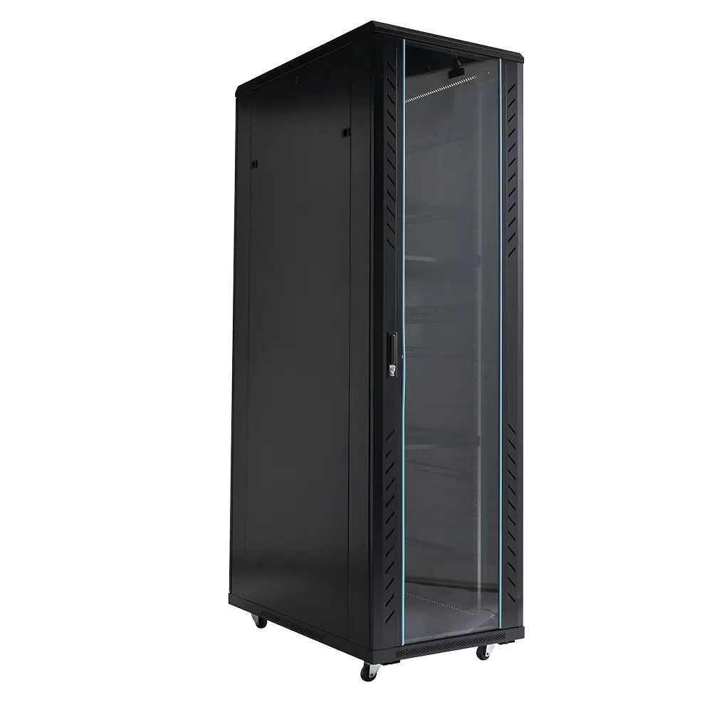 19 rack de servidor de rede barato, 18u 20u 22u 24u 27u 32u 36u 42u 47u interruptor de rede interna do armário do servidor