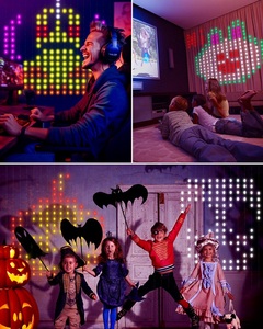 Смарт-RGB светодиодные пиксельные занавески, гирлянда, управляемые приложением, рождественские украшения, Программируемый дисплей, рождественские огни - Product Image 5