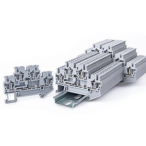 <strong>Double</strong> Level <strong>Spring</strong> Cage Self-locking Wire Connector <strong>Terminal</strong> <strong>Block</strong> 2.5 square mm STTB2.5 - Product Image 2