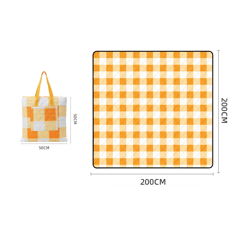 Plaid-Yellow and white