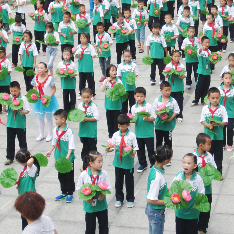 30cm PU lotus leaf, 22cm lotus flower