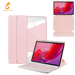 Funda protectora de cuero PU para tableta giratoria de 360 grados con teclado y ranura para bolígrafo Touch Pad - Product Image 1