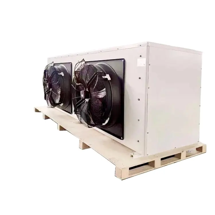Enfriador de aire de almacenamiento en frío para personalización Walk In Freezer Equipo de refrigeración Tubo de cobre Tipo de aleta Evaporador