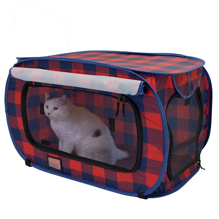4-Door Soft Sided Dog Kennel for Travel