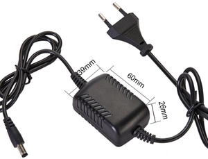 12W 1A Adaptador de corriente Cargadores y adaptadores de entrada de CA universales AC a DC Tipo de cable de dos lados Adaptador de viaje universal - Product Image 3