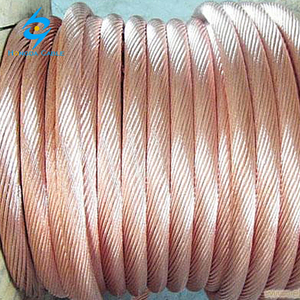 Katı telli yumuşak çekilmiş çıplak parlak bakır topraklama kablosu 12 10 8 6 4 2 AWG havai uygulama için - Product Image 5