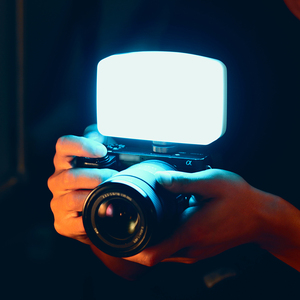 VL120 DSLR LED Video ışığı Vlog dolgu işığı On-Camera fotoğraf stüdyo ışığı soğuk ayakkabı ile renk filtresi - Product Image 2