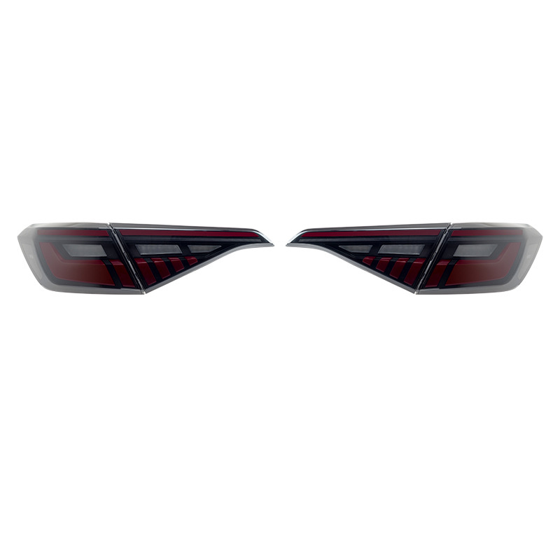 2025 model with smoked black and red background
