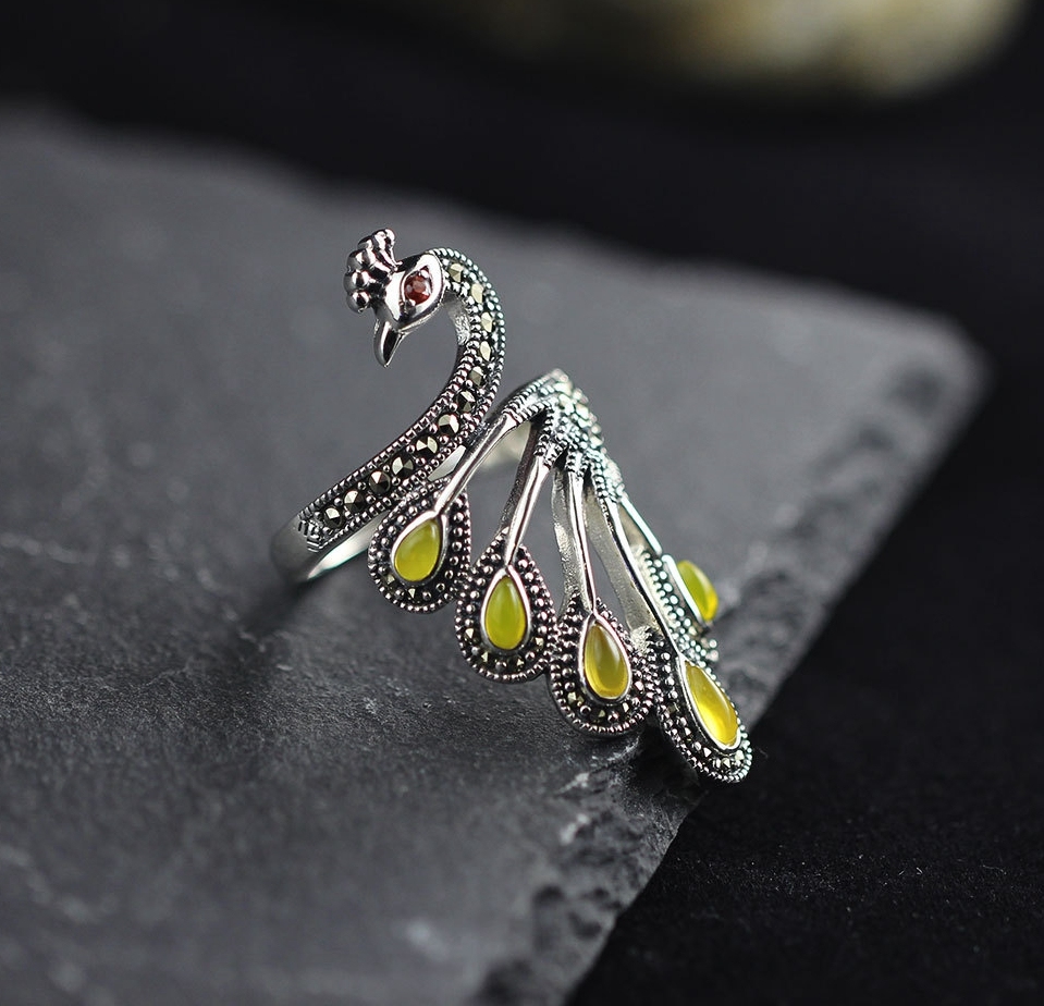 bague paon 5