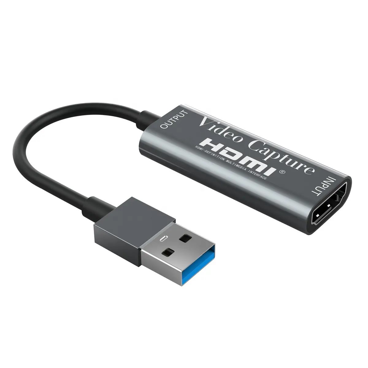 HD-MI a USB Full HD, tarjeta portátil de captura de vídeo y Audio para almacenamiento de vídeo en vivo