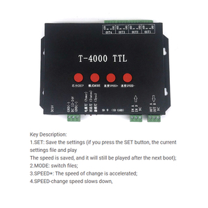 T-4000 TLL LED RGB programmier bare Controller mit SD-Karte für sk6812 WS2812B WS2811 WS2801 LP6803 führte digitale Pixelstreifen-Dimmer - Product Image 4