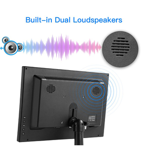 Monitor LCD para coche, portátil Universal, TV de 10,1 pulgadas y pantalla de ordenador, Monitor DE SEGURIDAD DE ENTRADA VGA BNC CCTV de 10 "con altavoz