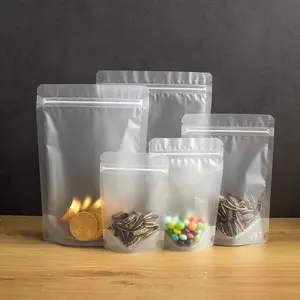 Spice Pouch Transparent Stand Up Zip Lock Plastic Bags Food Packaging Pouch Resealable Poly Transparent plastic doypack bag