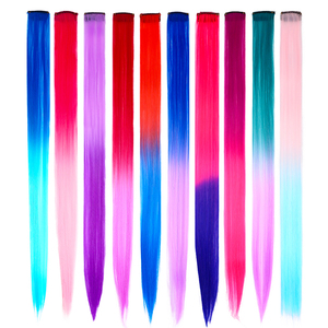 Uzantıları bir klip Cheveux coucouuzatma Cheveux klip dans les uzantıları gökkuşağı parti Cosplay DIY - Product Image 1