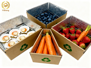 Nhà máy tùy chỉnh Kraft bao bì sóng hộp bưu phẩm với lá nhôm lót đôi nhiệt cách điện hộp carton - Product Image 2