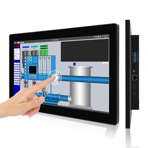 Software informático de 15,6 pulgadas para sistema Android 8,1 2 + 16G pantalla Industrial 450NITs todo en una PC CTP computadora industrial