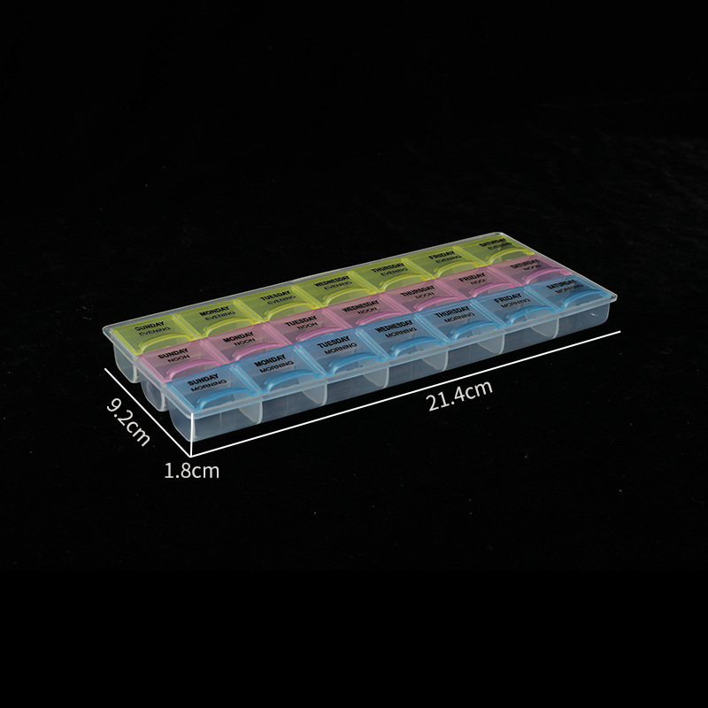 Small 3-row pillbox