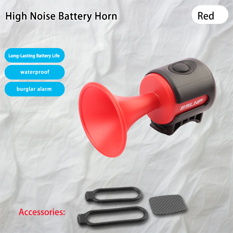 Klaxon électrique à batterie à tonalité aiguë - Rouge