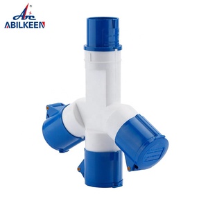 多功能适配器连接器一输入三输出16A 220-250V y型组合工业插头插座连接器 - Product Image 5